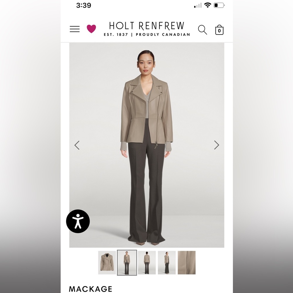 Brand new Mackage Leather Jacket